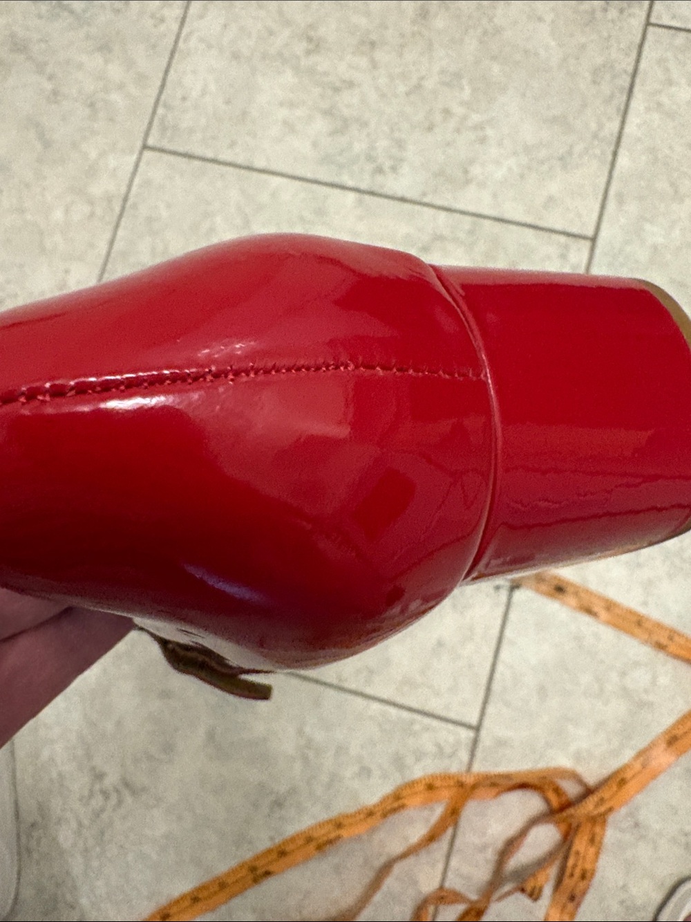 Reformation Red Patent Mary Jane Pumps - Picture 12 of 15